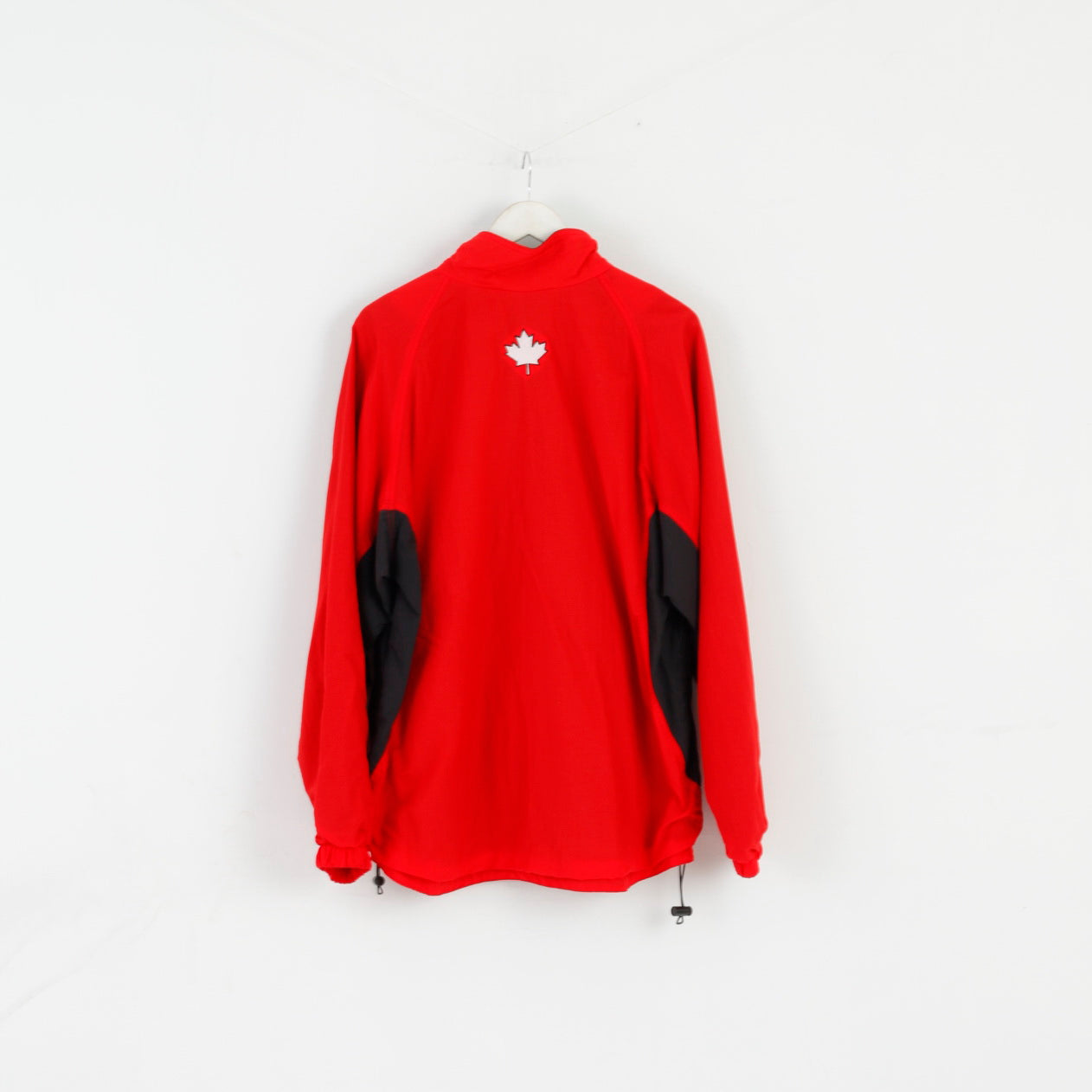 Giacca Nike Team Uomo L Giacca rossa in nylon Out West Basket Activewear Top con cerniera