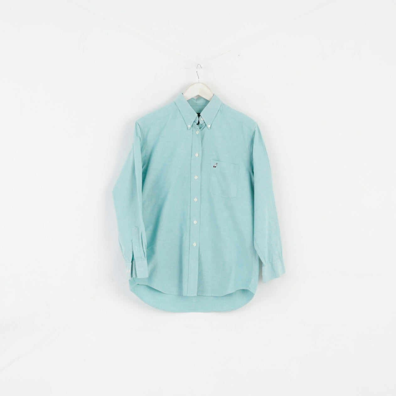 Peak Performance Women M Casual Shirt Green Cotton Long Sleeve Nature Top