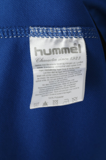 Hummel Men L Sweatshirt Bleu Fermeture Éclair Complète Vorup FB Boldklub Football Track Top