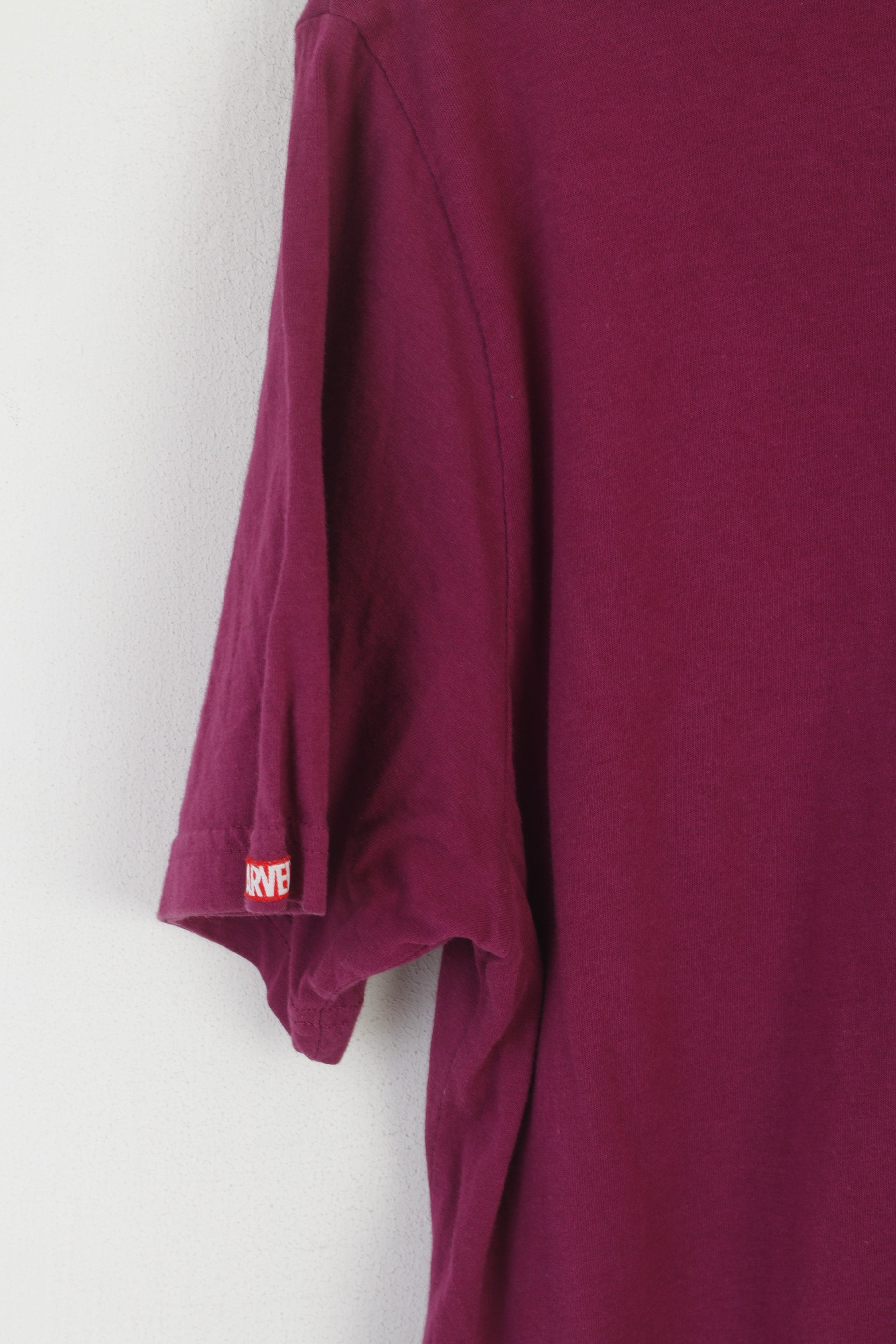 Marvel &amp; XDYE Hommes L Chemise Violet Coton The Thing Heros Haut Graphique