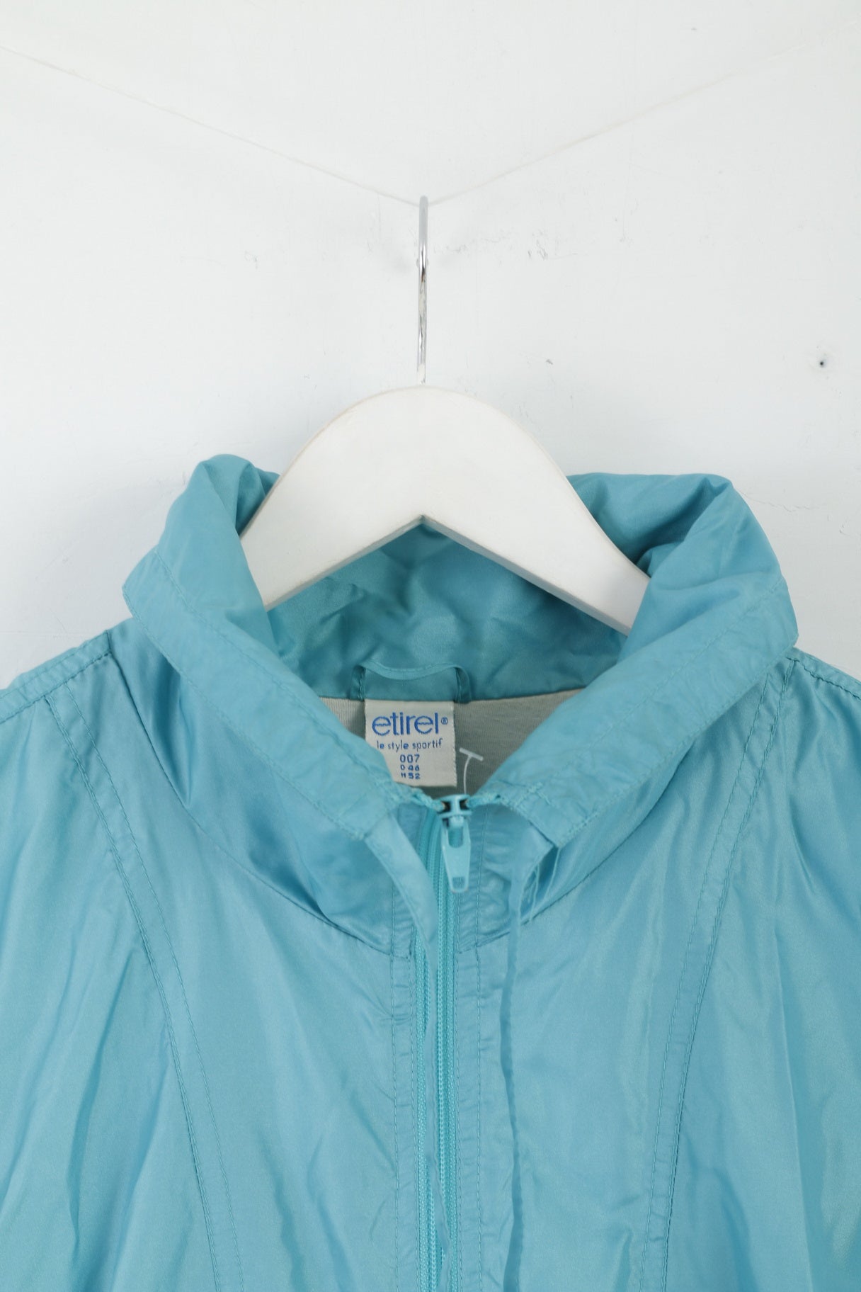 Etirel Le Sportif Womens D 46 XL Tracksuit Vintage '90 Shiny Green Nylon Track Set