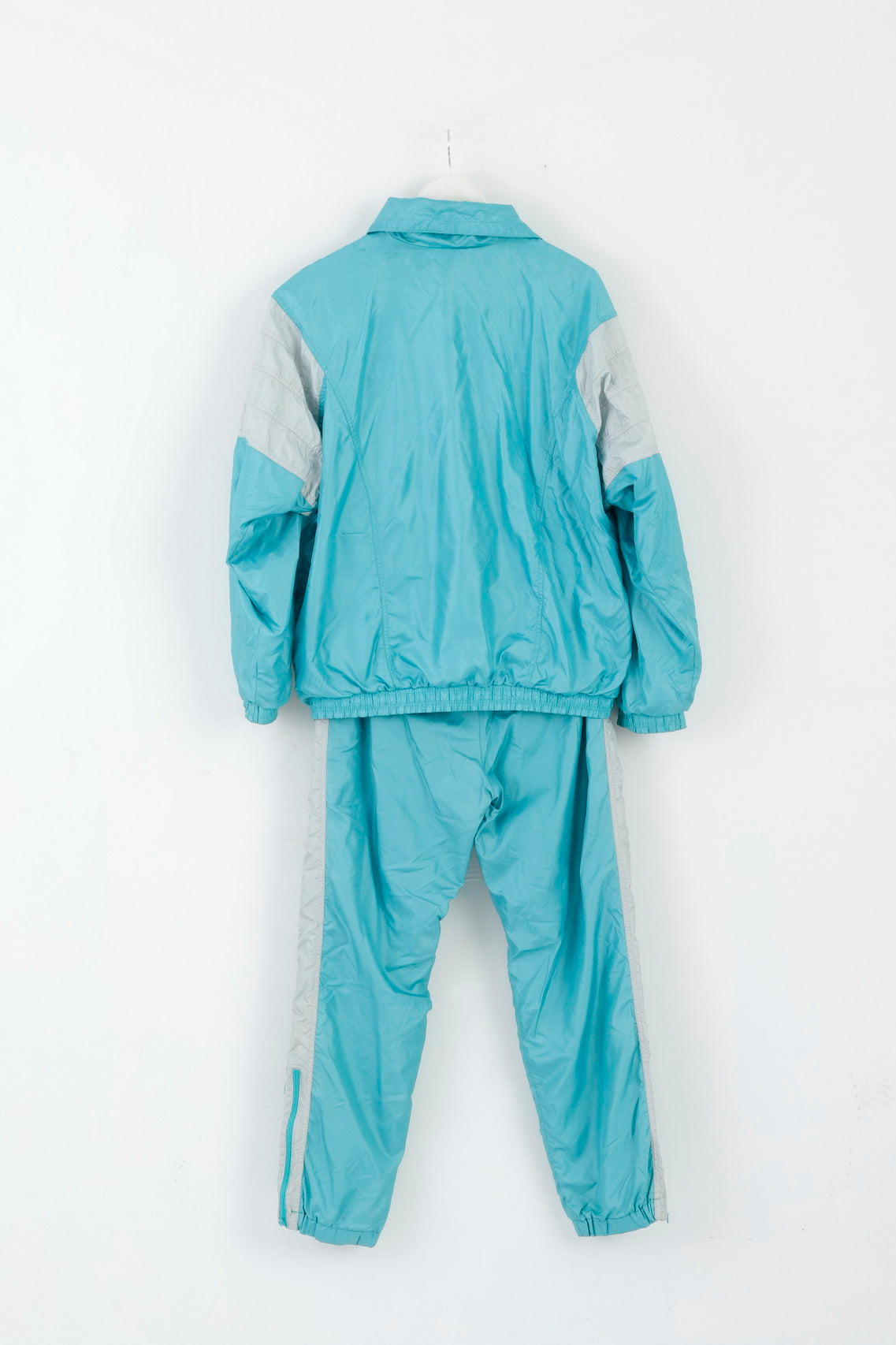 Etirel Le Sportif Womens D 46 XL Tracksuit Vintage '90 Shiny Green Nylon Track Set