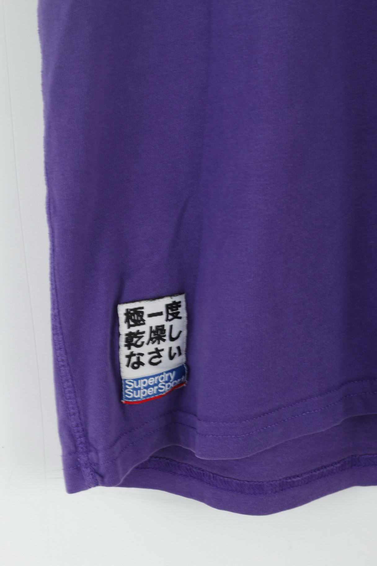 Superdry T-shirt M pour homme en coton violet graphique #3 coupe slim