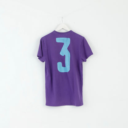 Superdry T-shirt M pour homme en coton violet graphique #3 coupe slim