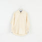 Charles Tyrwhitt Men L (XL) Casual Shirt Yellow Classic Fit Long Sleeve Cotton Top