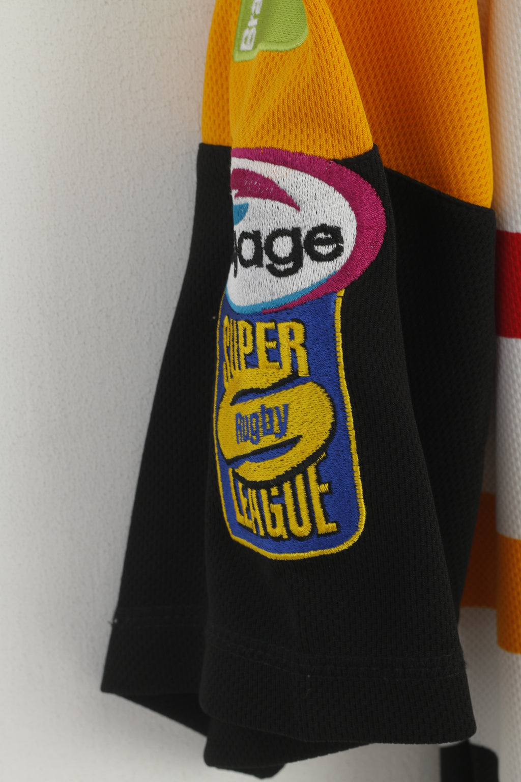 Bradford Bulls Official Men L Shirt Blanc Rugby League Jamie Langley 2010 Jersey Top