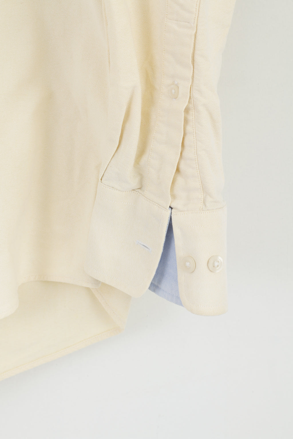 Charles Tyrwhitt Men L (XL) Casual Shirt Yellow Classic Fit Long Sleeve Cotton Top