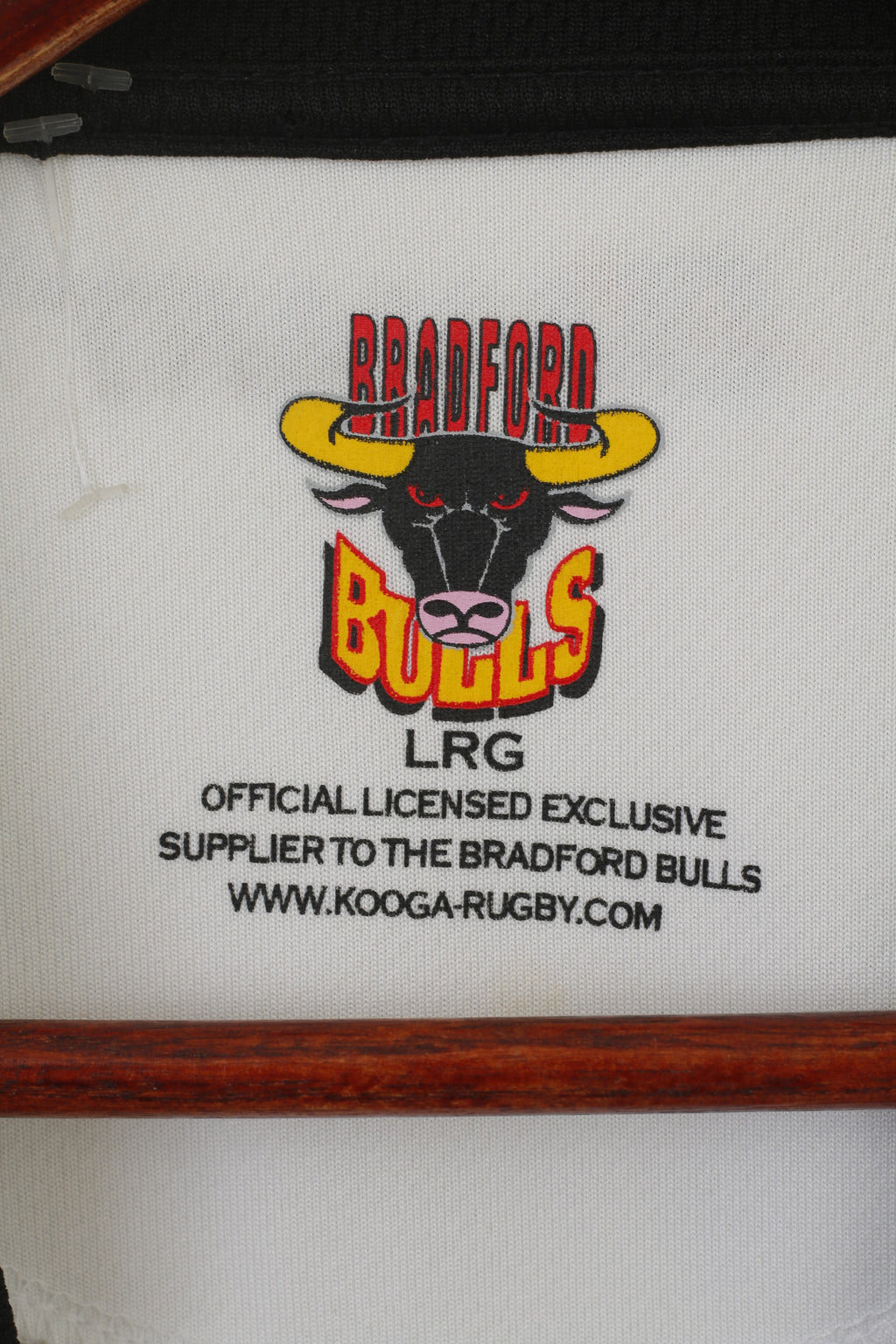 Bradford Bulls Official Men L Shirt Blanc Rugby League Jamie Langley 2010 Jersey Top