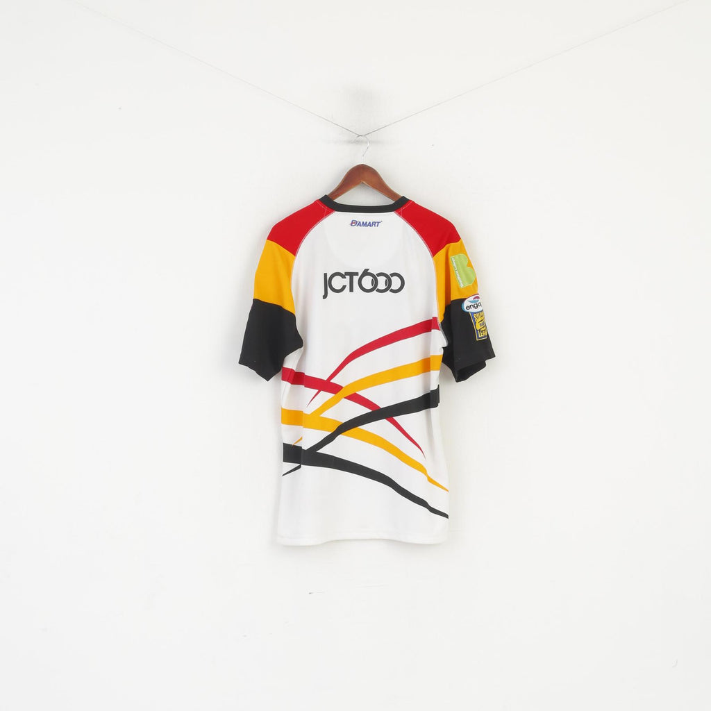 Bradford Bulls Official Men L Shirt Blanc Rugby League Jamie Langley 2010 Jersey Top