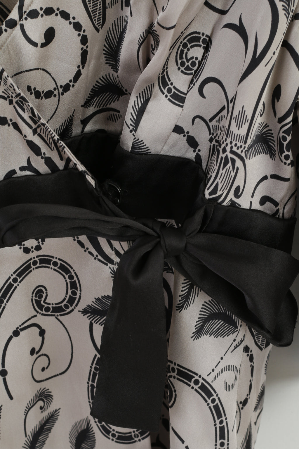 Jeff Banks Collection Womens 16 L Shirt Silver Thin Material Shiny Party Top