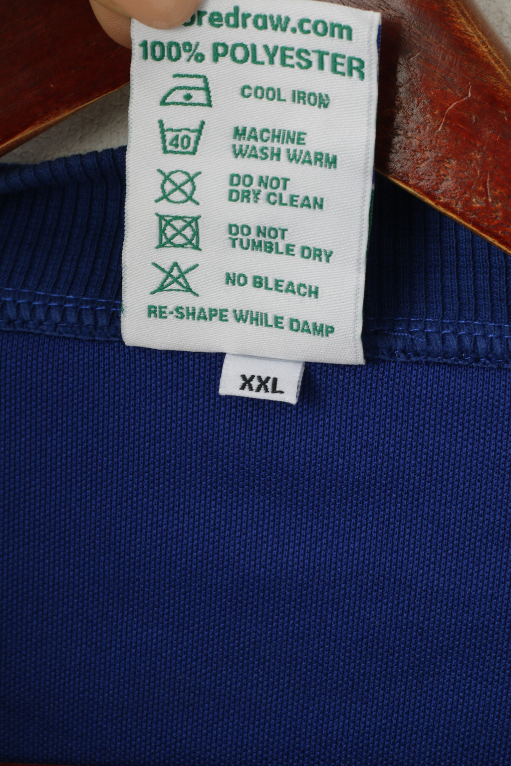 Score Draw Men XXL Sweatshirt Blue Everton Football Zip Up Shiny Track Top