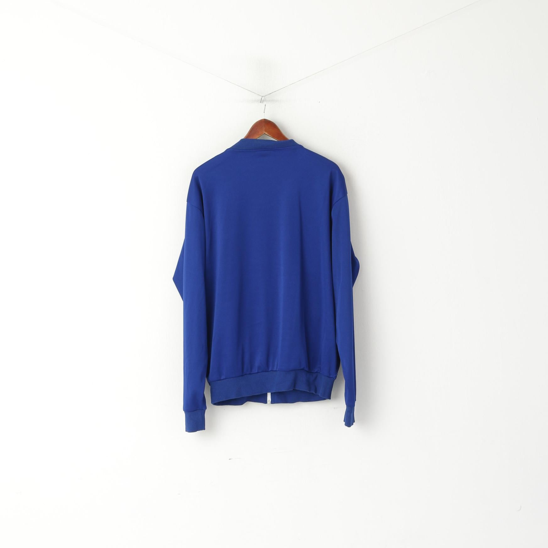 Score Draw Men XXL Sweatshirt Blue Everton Football Zip Up Shiny Track Top