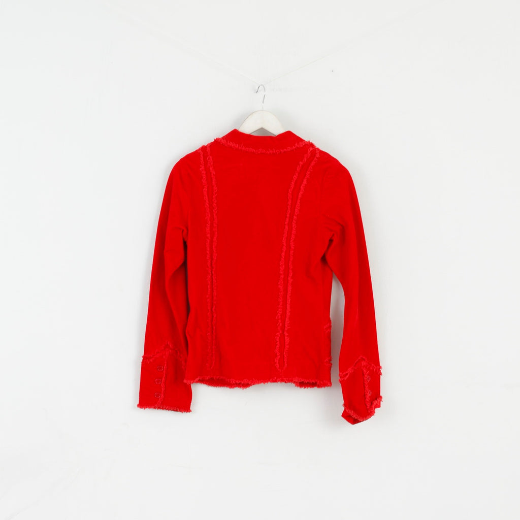 Replay & Sons Girls XXL 16 Age Blazer Red Jacket Cotton Corduroy Top