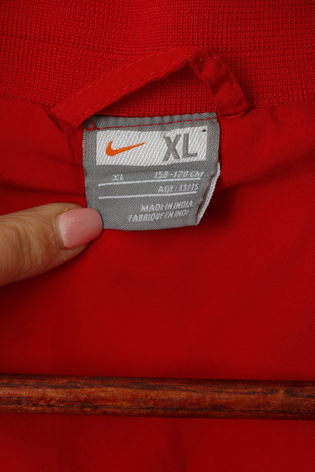 Nike Youth 13-15 Age 158-170 Jacket Red Manchester United Football Zip Up Top