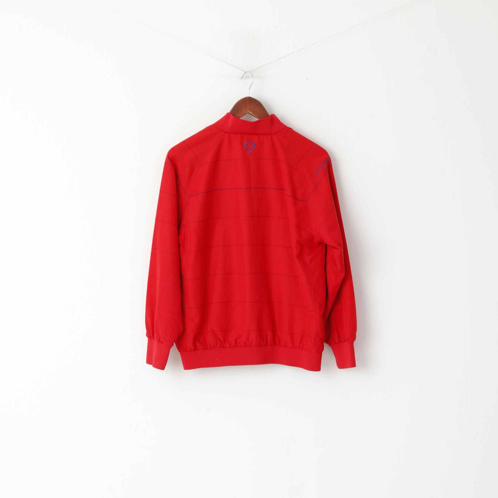 Nike Youth 13-15 Age 158-170 Jacket Red Manchester United Football Zip Up Top