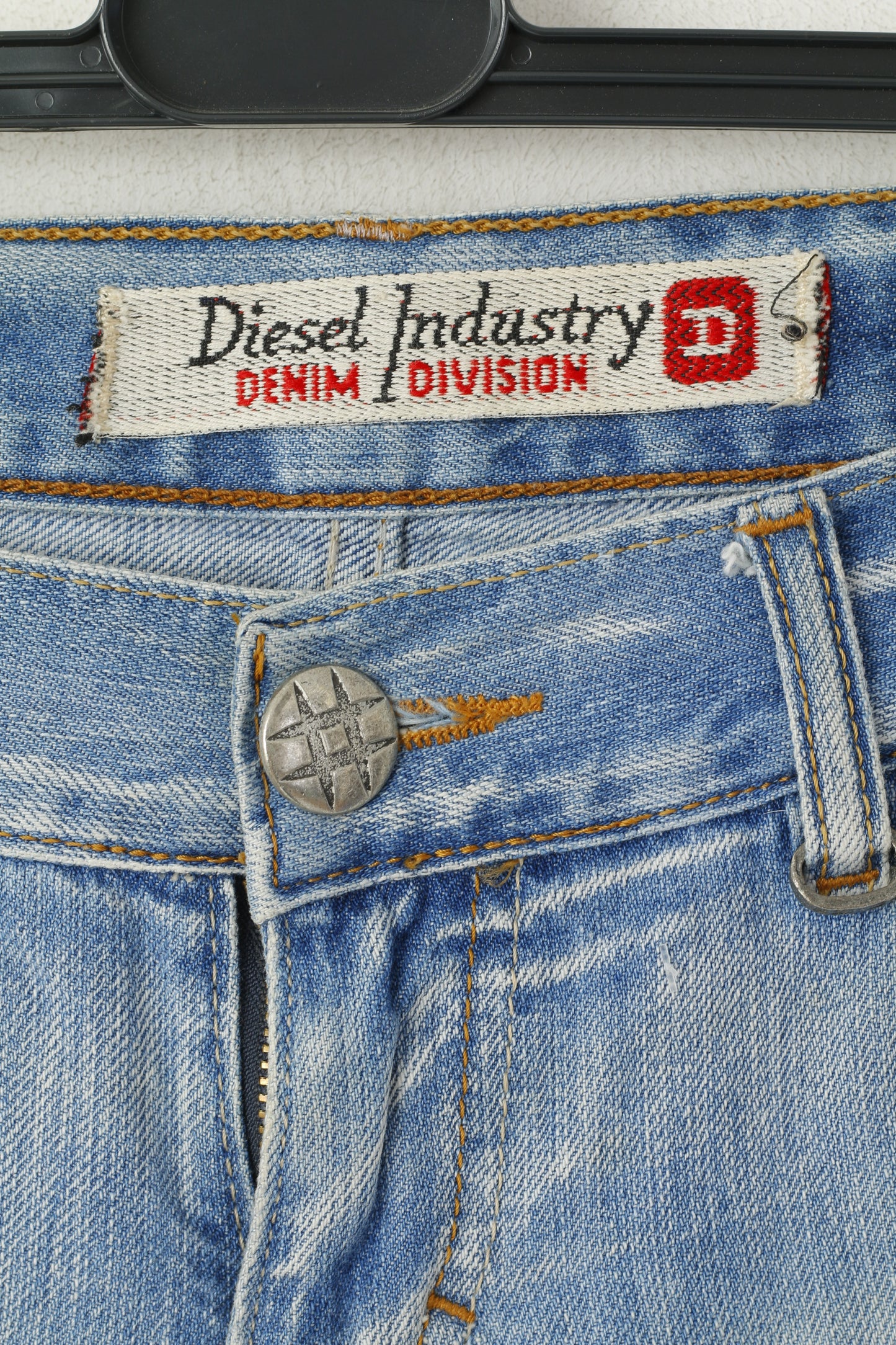 Diesel Industry Women 29 Jeans Trousers Blue Denim Detailed Italy Low Waist Pants