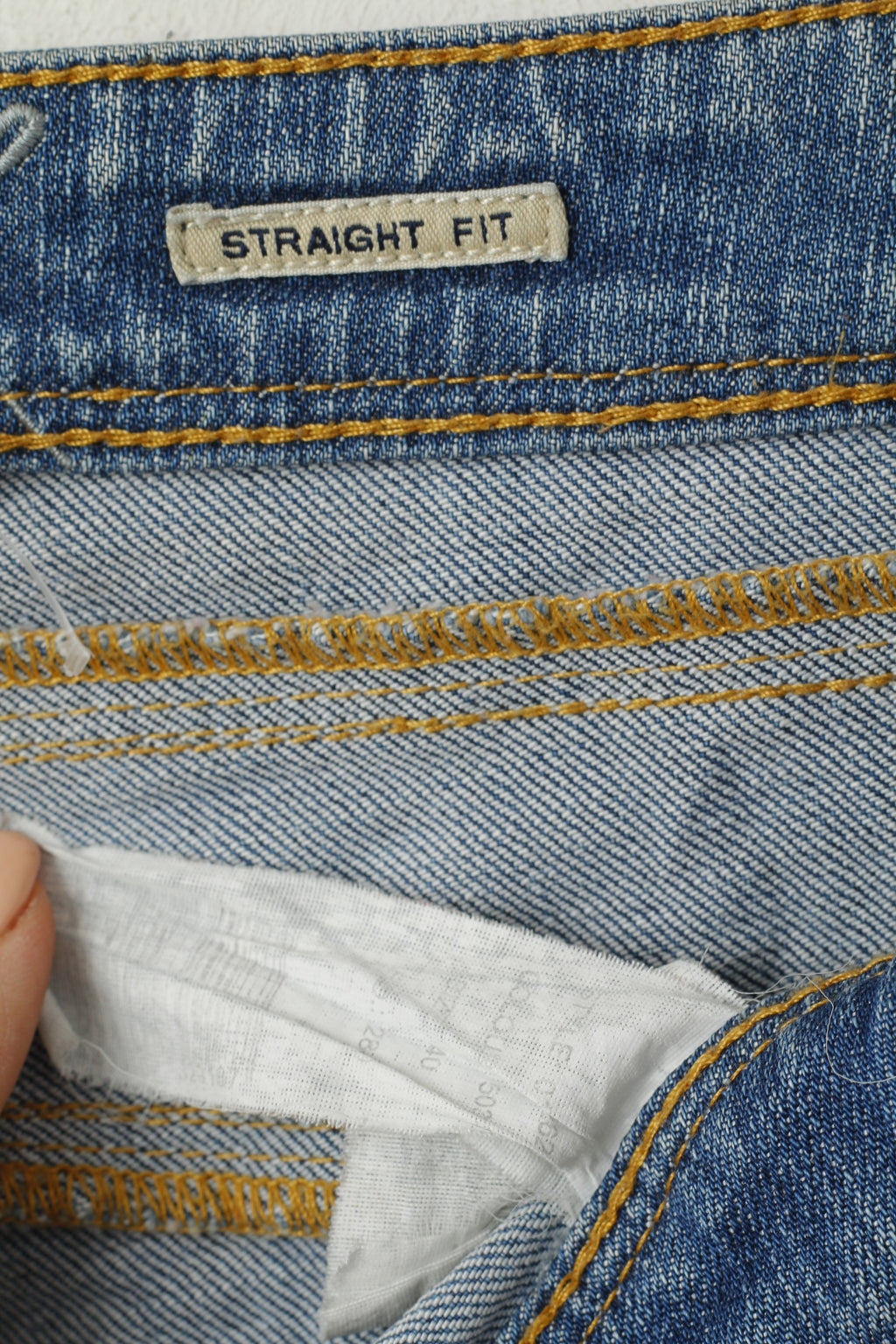 Desigual Women 40 Jeans Trousers Blue Cotton Denim Straight Fit Pants