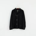 Chevy U.S.A Men 56 XL Jacket Black Techno Suede Detroit Racing Zip Up Top