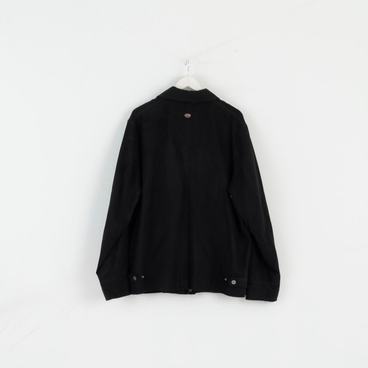 Chevy U.S.A Men 56 XL Jacket Black Techno Suede Detroit Racing Zip Up Top