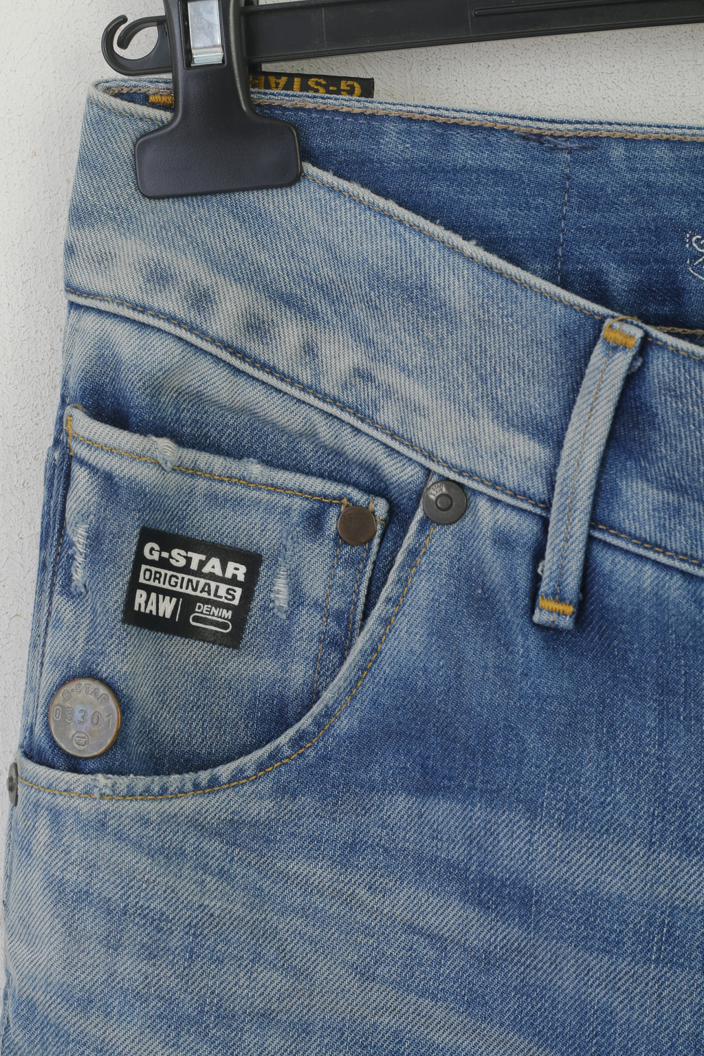 Pantaloni jeans G-Star Raw da donna 30 Pantaloni in denim affusolati larghi in cotone blu