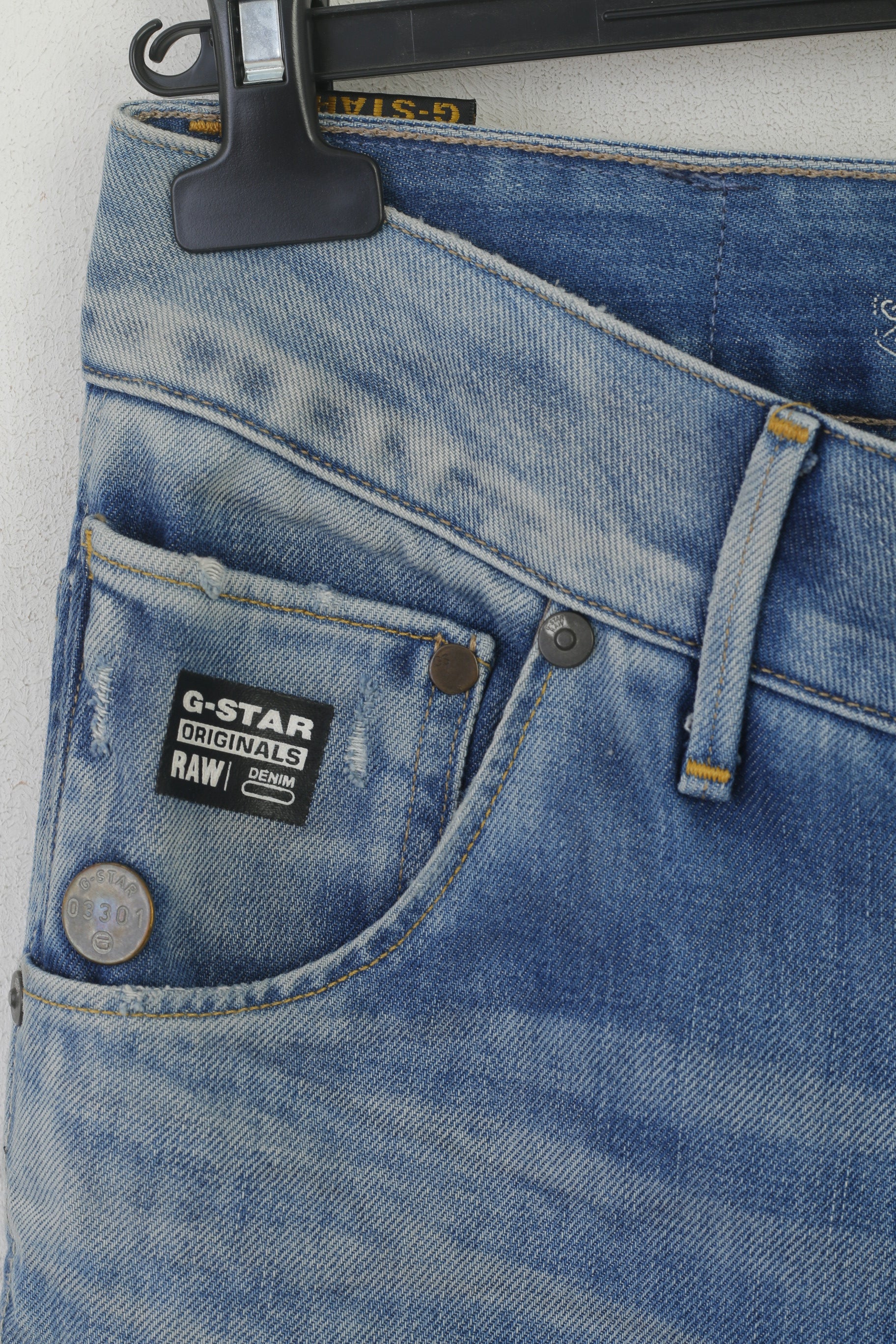 Pantaloni jeans G-Star Raw da donna 30 Pantaloni in denim affusolati larghi in cotone blu