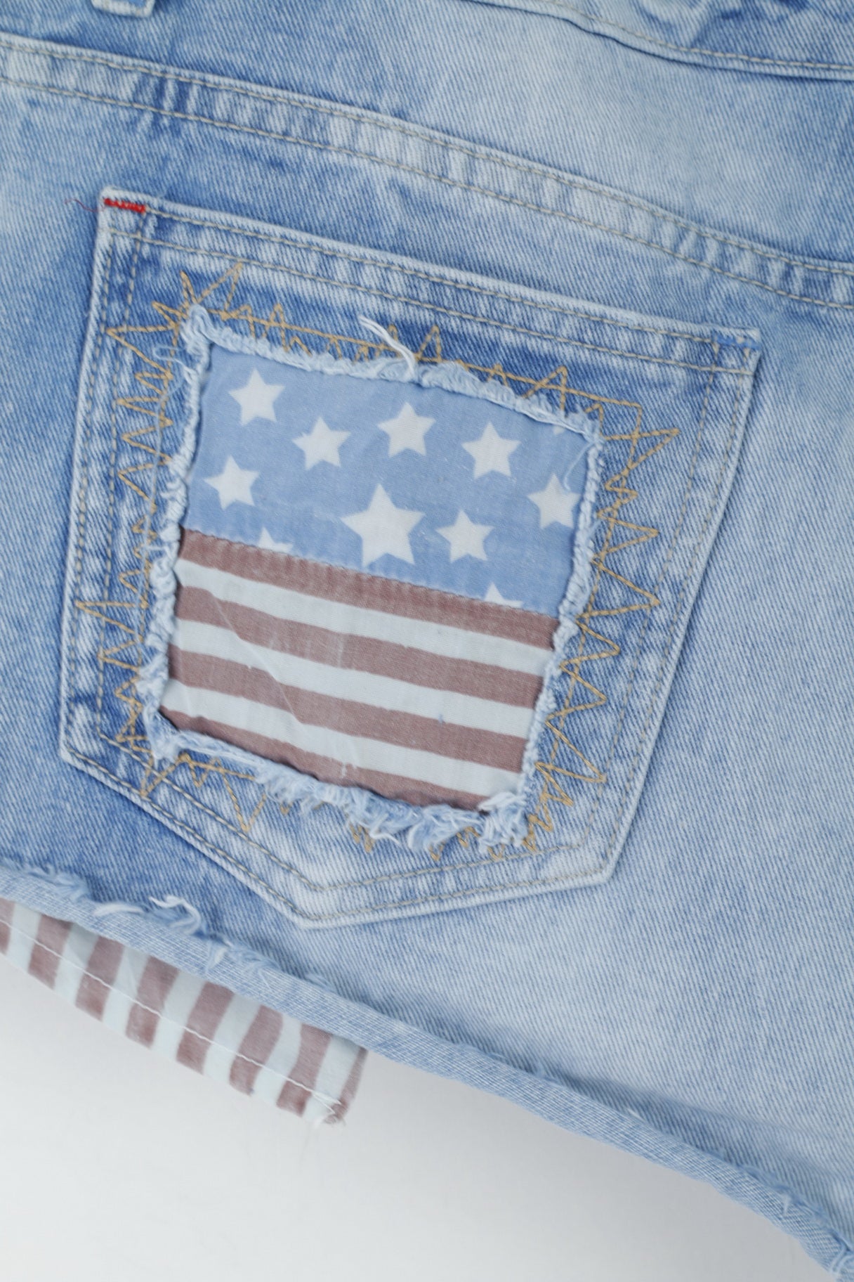 Denim Co. Womens 18 46 Shorts  Distressed Blue Denim  Cotton Jeans