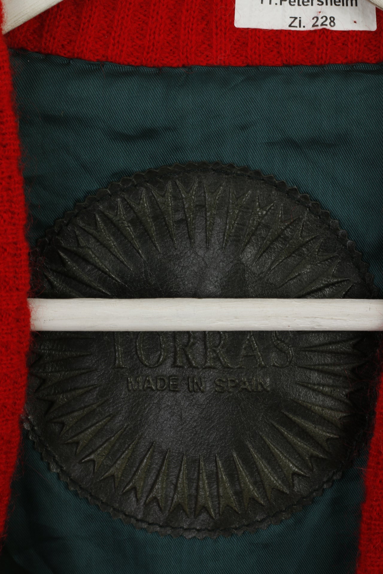 Torras Women 46 XL Jacket Vintage Green Wool Gold Buttons Spain Top