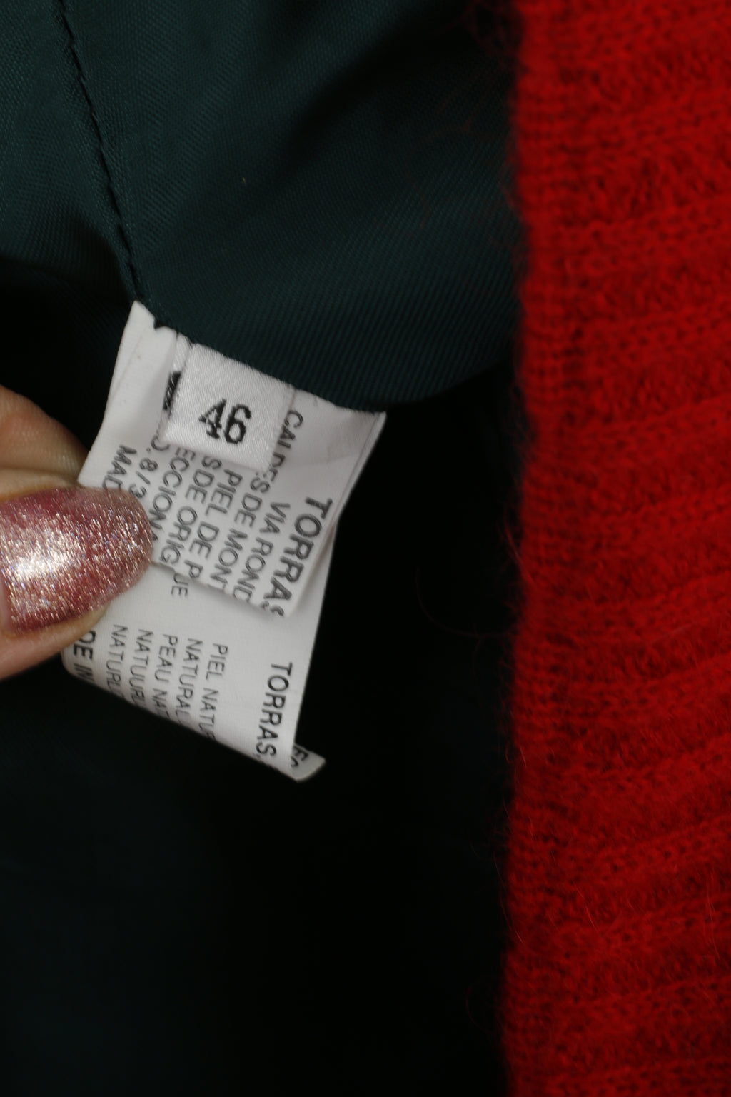 Torras Women 46 XL Jacket Vintage Green Wool Gold Buttons Spain Top