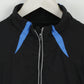 Dobsom Men M Run Jacket Black Zip Neck ReflectiveRemovable Sleeve Top