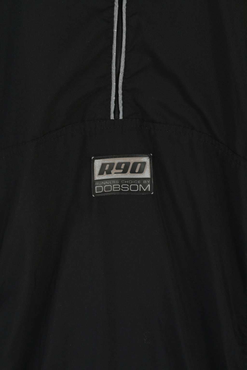 Dobsom Men M Run Jacket Black Zip Neck ReflectiveRemovable Sleeve Top