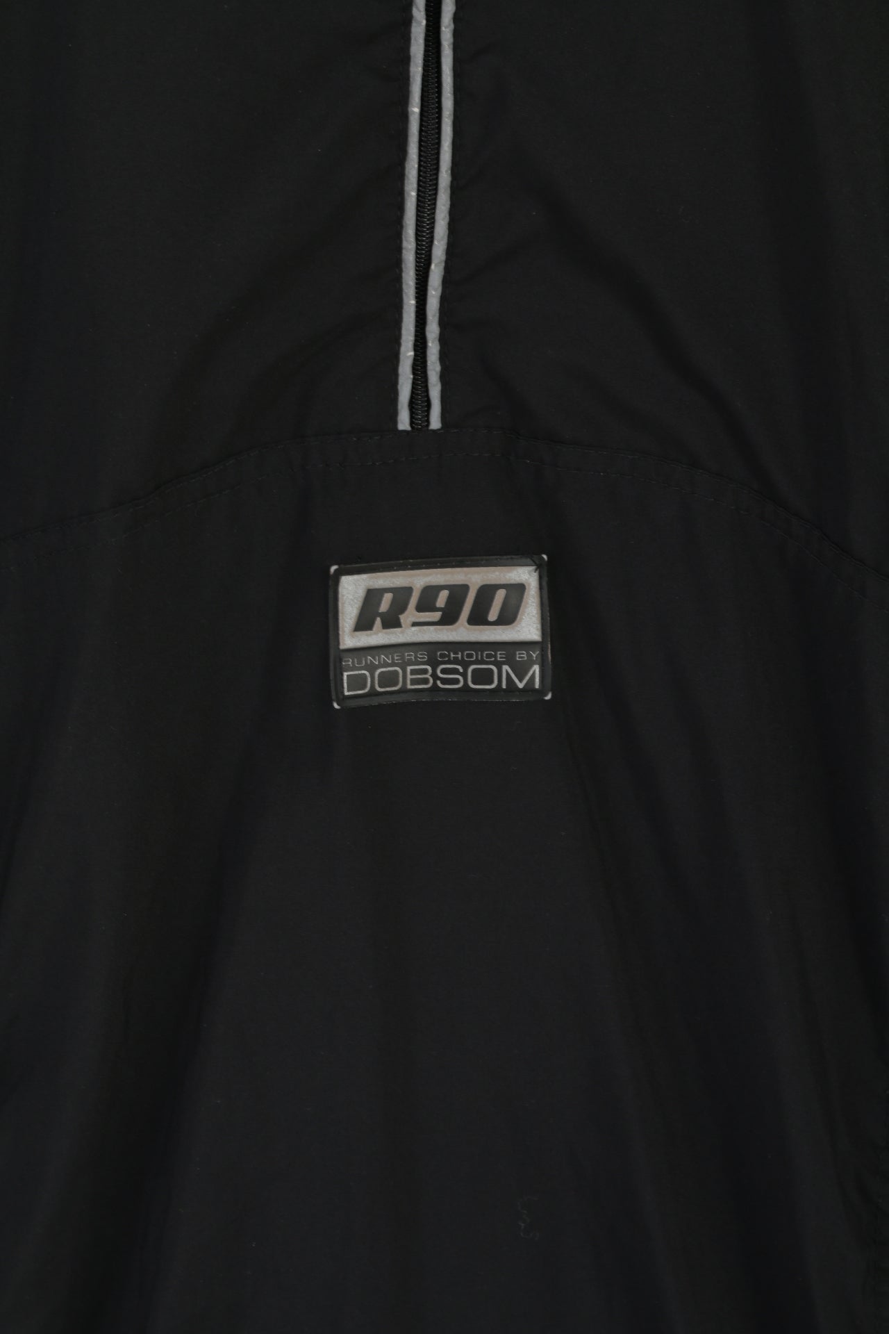 Dobsom Men M Run Jacket Black Zip Neck ReflectiveRemovable Sleeve Top