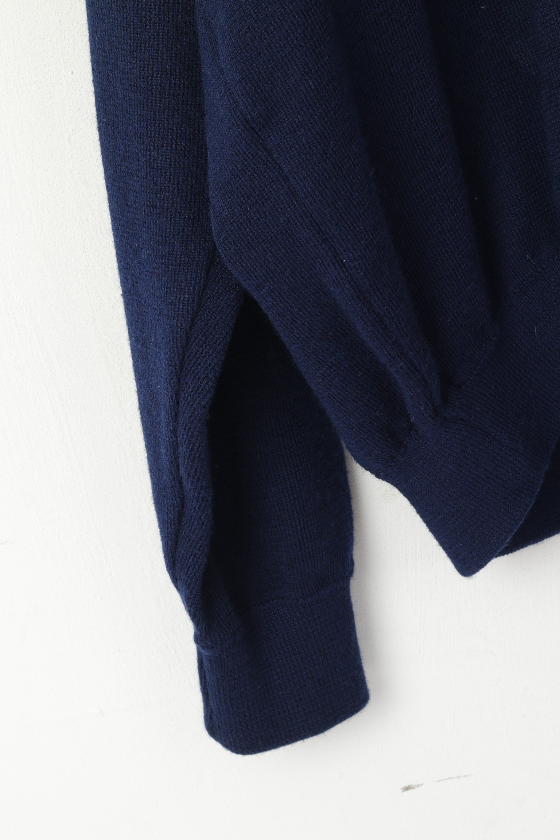 Glenn Stuart Of Ireland Men 48 M Jumper Navy Wool Old Wesley R.F.C Vintage Sweater