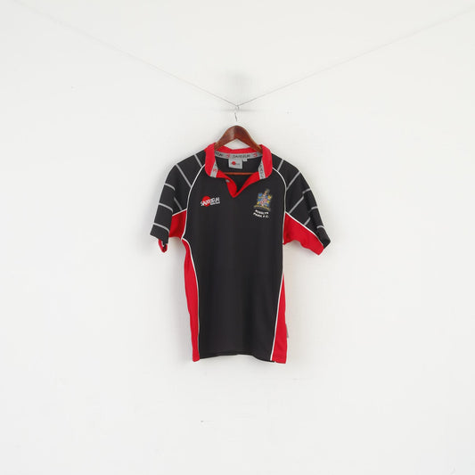 Samouraï homme S chemise noir Rugby Rosslyn Park FC Londres maillot Vintage haut