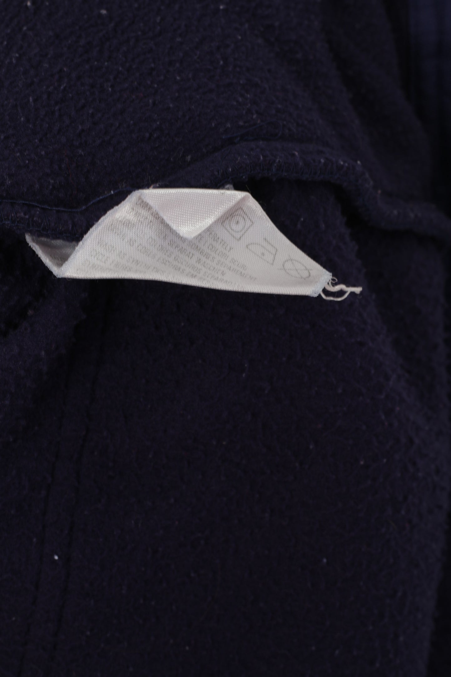 Ellesse Hommes M Veste Polaire Violet Fermeture Éclair Complète Sportswear Vintage Sweatshirt Top