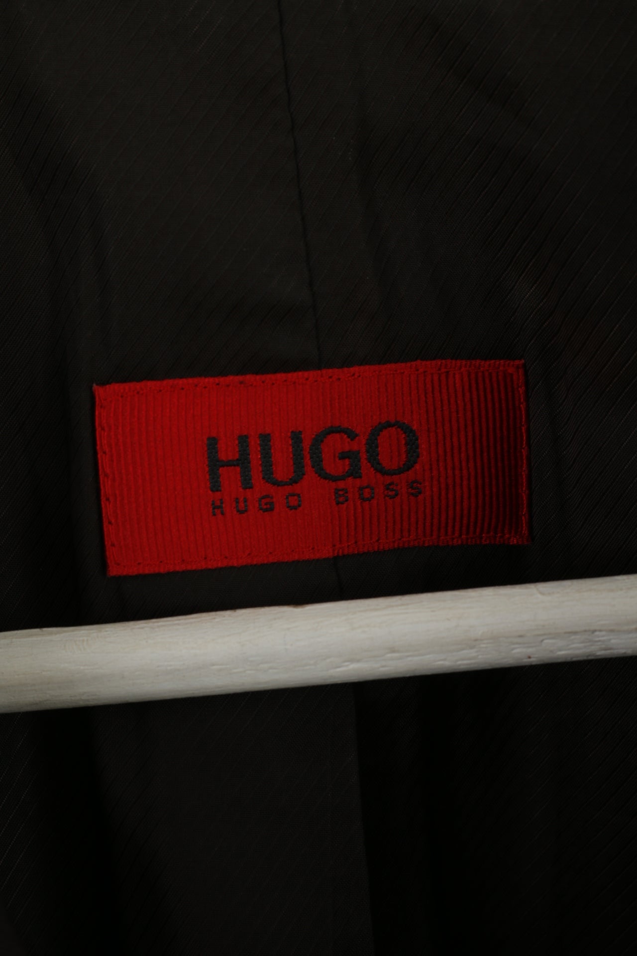 Hugo Boss Uomo 42R 52 Blazer Giacca monopetto in lana marrone elastan