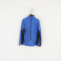 Ventour Men M Cycling Jacket Blue Bike Full Zipper Lightweight Windbreaker Top