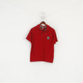CAT Caterpillar Polo Homme Rouge Coton Premium Workwear Pocket Top