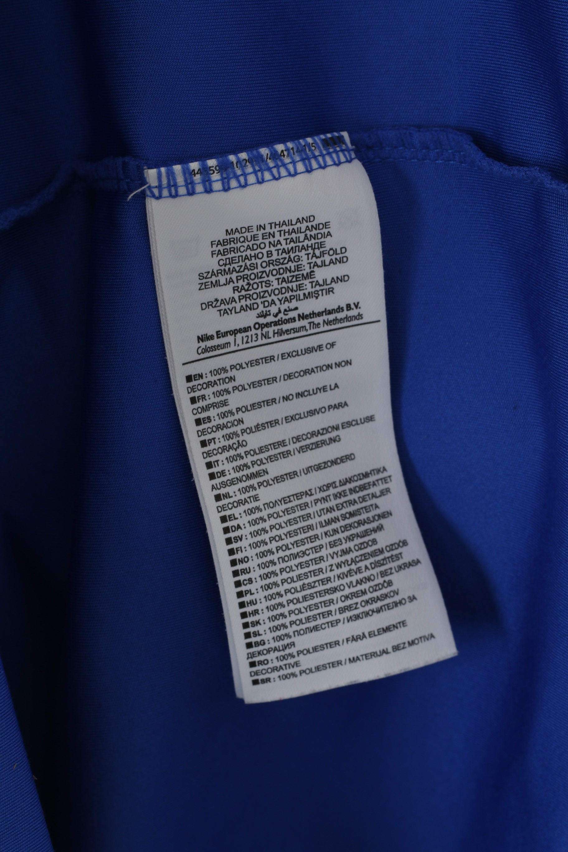 Nike Homme XXL Chemise Bleu Dri-Fit Logo Activewear Football Sport Haut