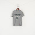 Dickies Hommes S (XS) Chemise Gris Coton Graphique Huile Moteur Haut Octane Haut Vintage