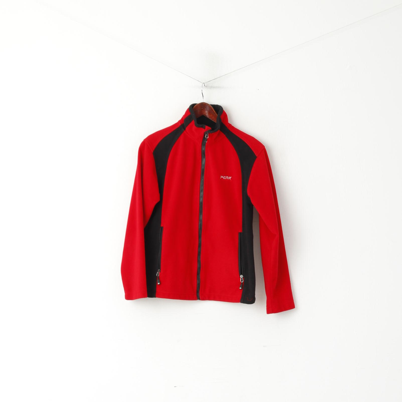 Giacca da donna Peak Performance M rossa Windstopper Zip Up WS FJ Top da esterno
