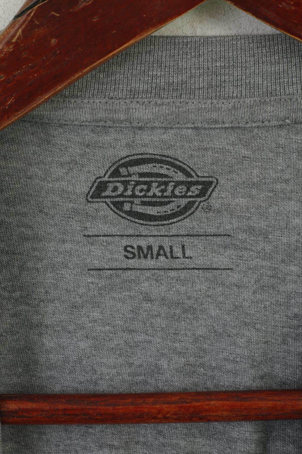 Dickies Hommes S (XS) Chemise Gris Coton Graphique Huile Moteur Haut Octane Haut Vintage