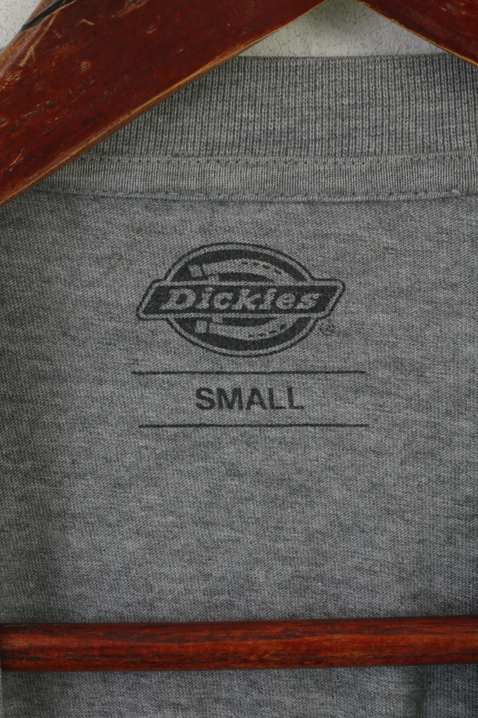 Dickies Hommes S (XS) Chemise Gris Coton Graphique Huile Moteur Haut Octane Haut Vintage