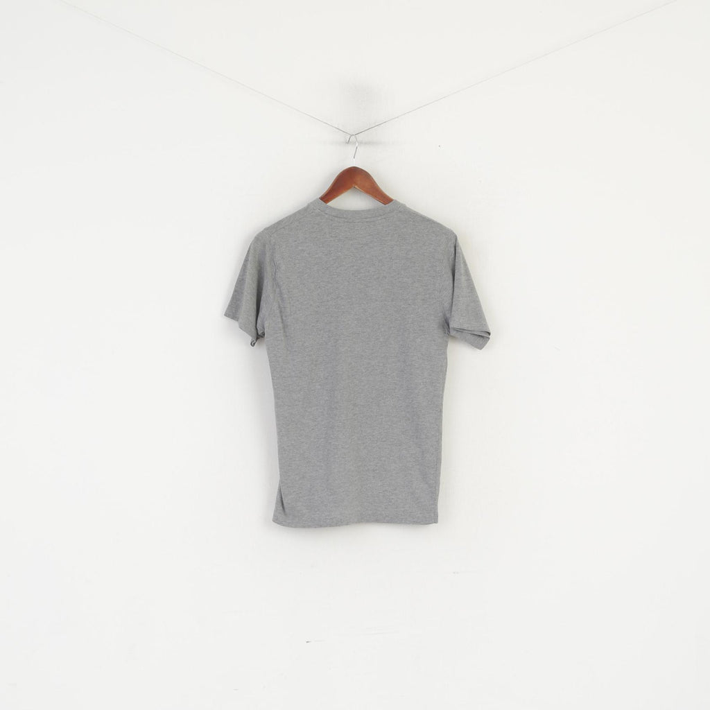 Dickies Hommes S (XS) Chemise Gris Coton Graphique Huile Moteur Haut Octane Haut Vintage