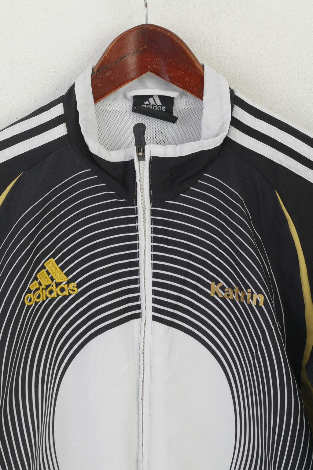 Adidas Femme M 168 Veste Noir SV Bliesen Fermeture Éclair Katrin Sportswear Top