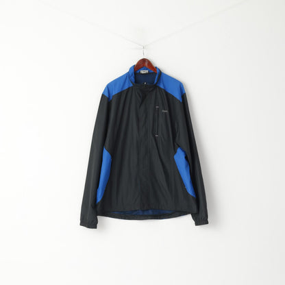 Reebok Men 2XL Jacket Black Lightweight Full Zipper Sportswear Casual Top