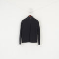 Hugo Boss Men S Jumper Black Cotton Sport Zip Neck Classic Casual Sweater