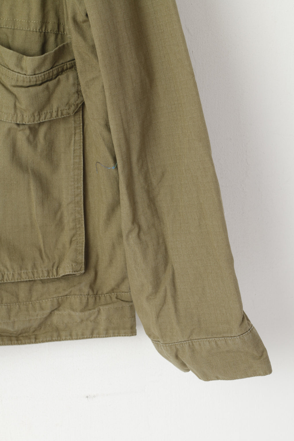 Giacca Puma da uomo M in cotone kaki, leggero, militare, con cerniera intera, top casual