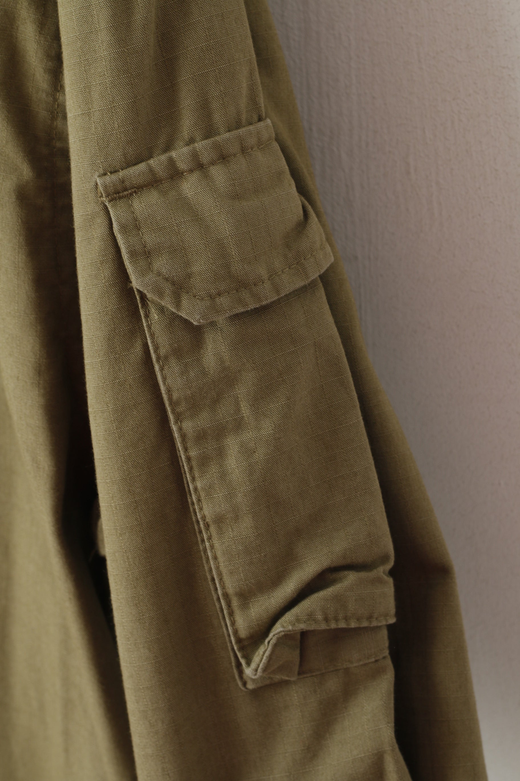 Giacca Puma da uomo M in cotone kaki, leggero, militare, con cerniera intera, top casual