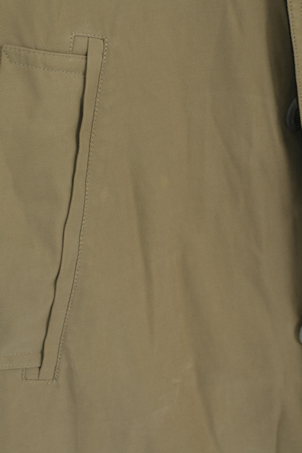 Werther International Men 52 L Coat Khaki Cotton Trench Lined Vintage Raincoat