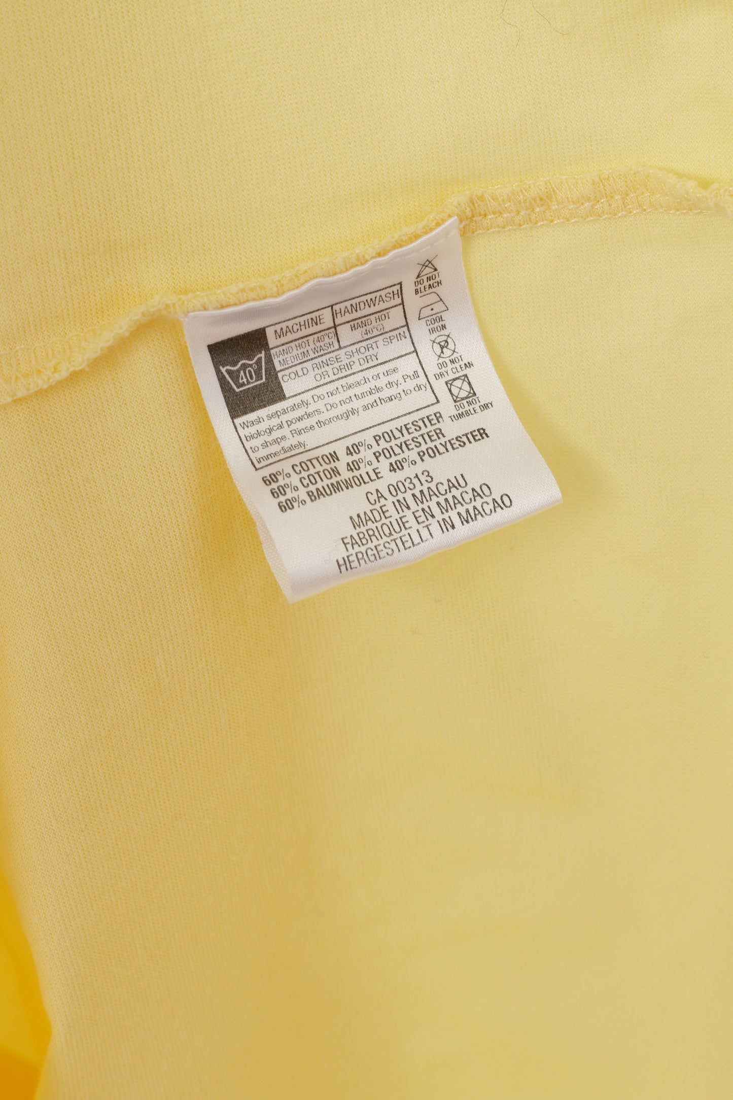 Lyle & Scott Scotland Men L Polo Shirt Yellow Cotton Detailed Buttons Short Sleeve Top
